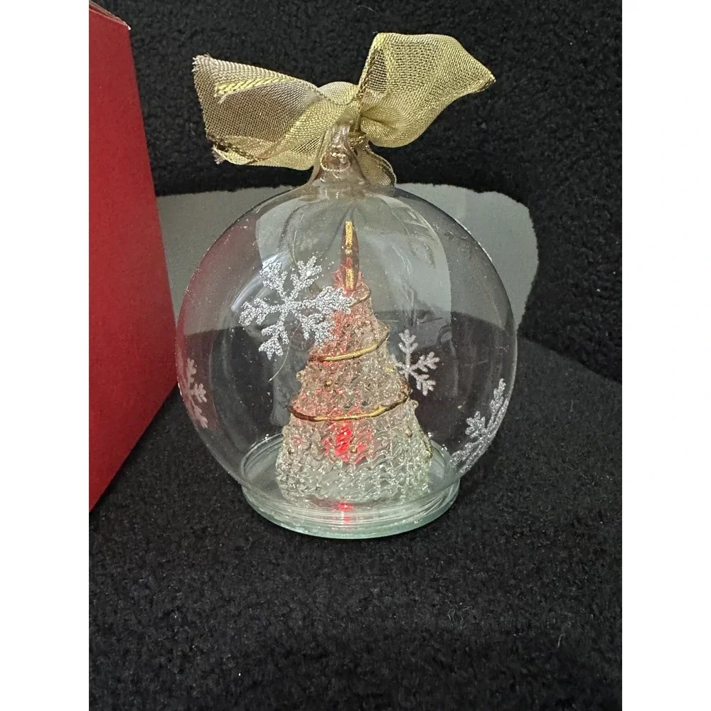 Lenox Tree Lit Color Changing American Design Christmas Tree Ornament Wonder